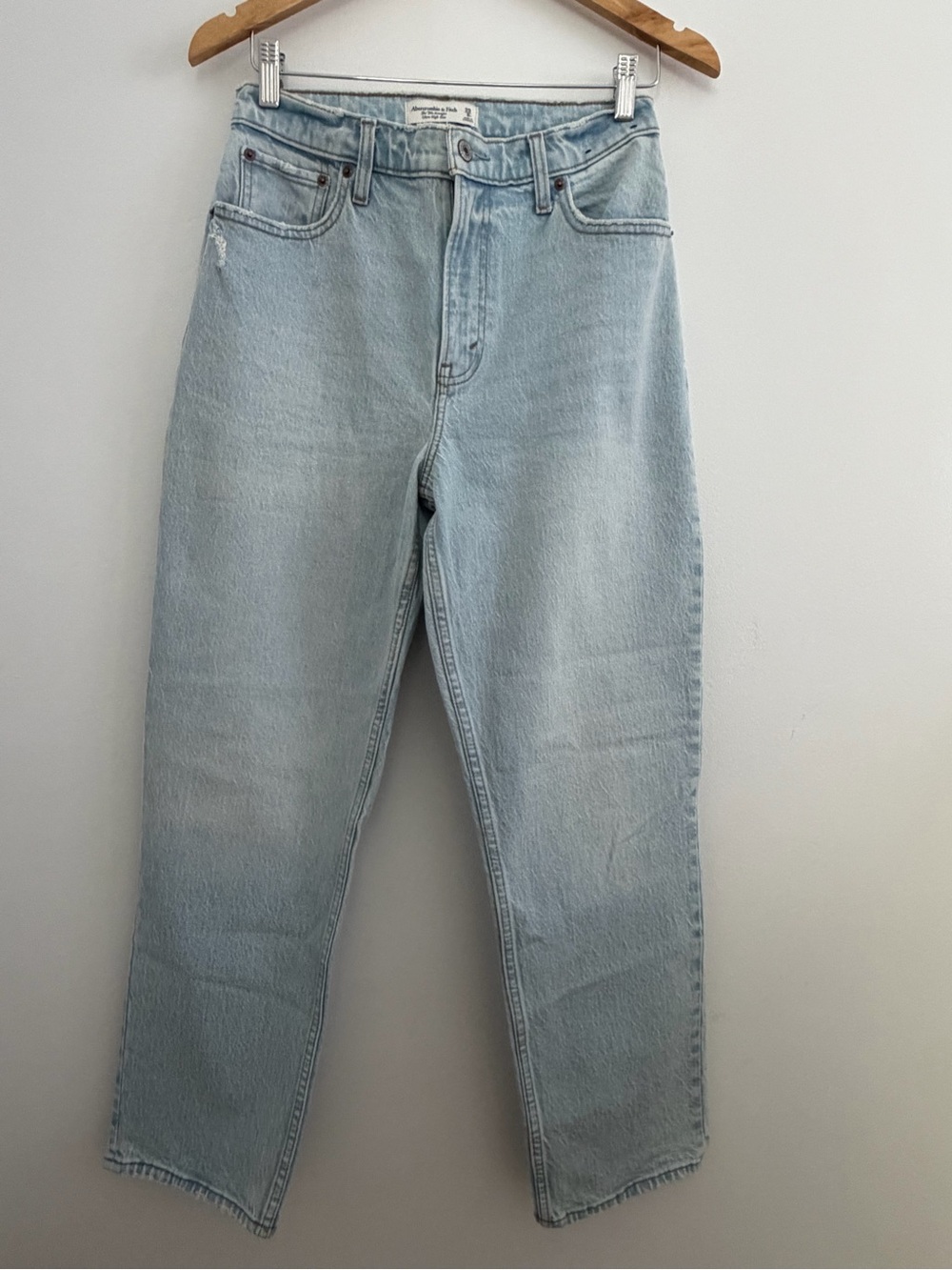 Abercrombie & Fitch Light Blue Straight-Leg Jeans